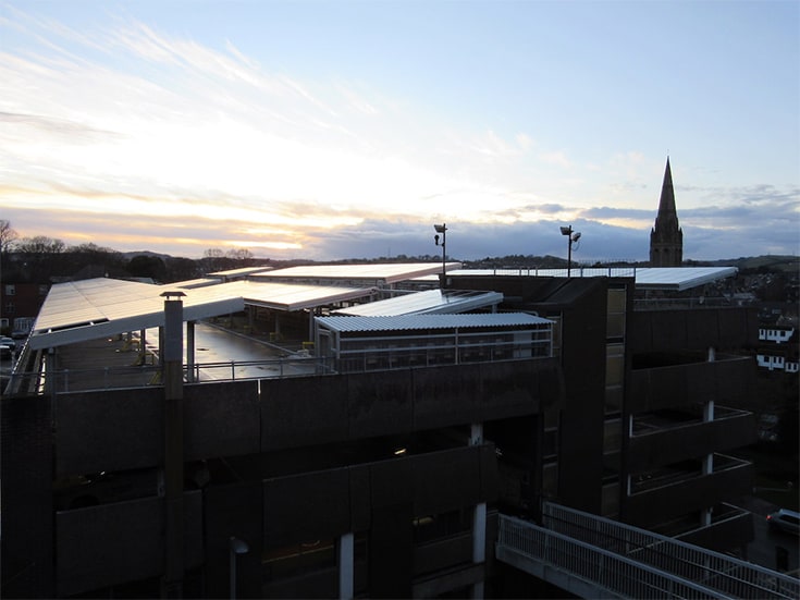 Exeter city council solar car ports