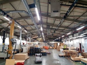 Advanced Pallet Systems LED lighting project -Bideford