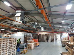 Advanced Pallet Systems LED lighting project -Bideford