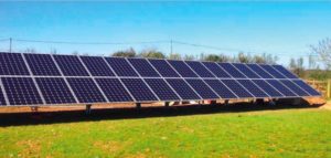 Cornish Rocker ground mounted solar panels