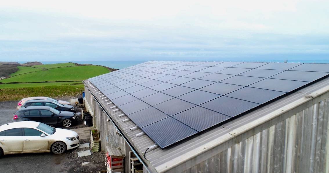 Boscastle Farm Shop solar panels