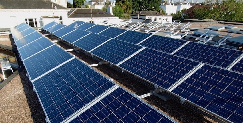Exeter School solar panels