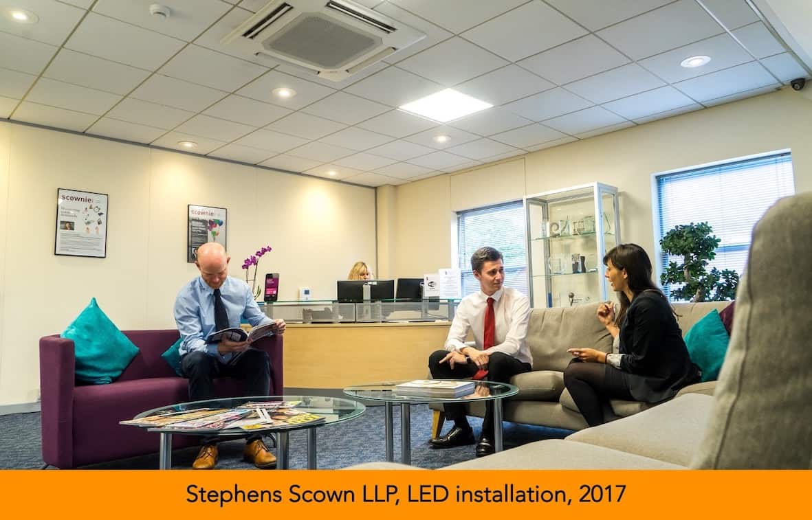 Stephens Scown LED lighting installation 2017
