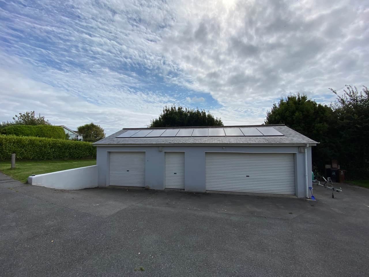 Garage solar panels